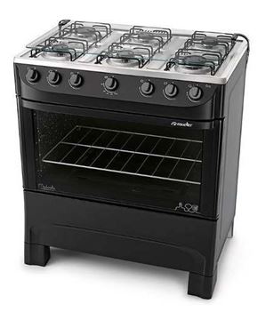 Imagen de Cocina a gas Mueller Moderato Style 6h negro 601240037