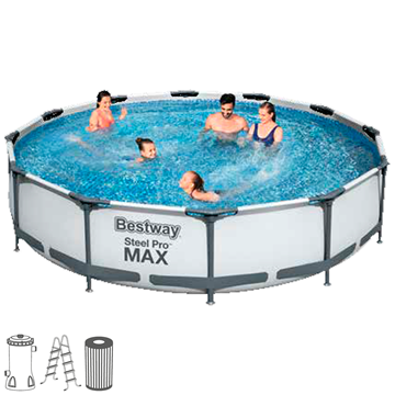 Imagen de Piscina combo Bestway 9150 lts inflables de regalo bomba y filtro