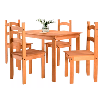 Imagen de Comedor madera 4 sillas MIEL ML-C GBSN 1 caja