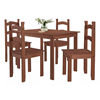 Imagen de Comedor madera 4 sillas cera oscura ML-C GBSN 1 caja