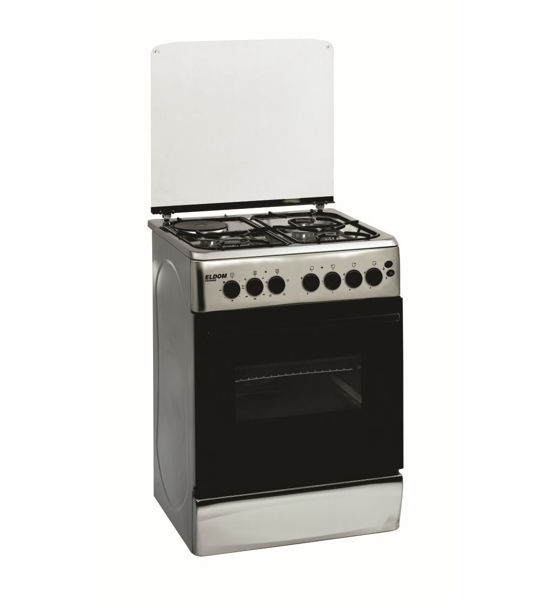 Imagen de Cocina Combinada Vicenza Eldom Inox Turbina 3h Gas Y Disco Rápido