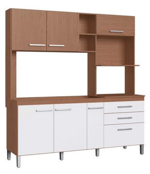 Imagen de Mueble Alacena Kit Cocina Compacta 6 Puertas 3 Cajones Petra Decibal 2 cajas