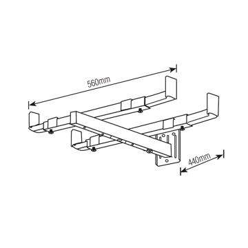 Imagen de Soporte blanco Microondas SBR3.6