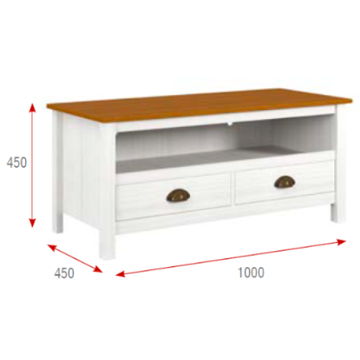 Imagen de Rack Finestra 2 cajones 9120 B topazio