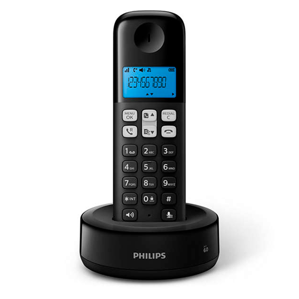 Imagen de Telefono inalámbrico Philips negro D1311B/77