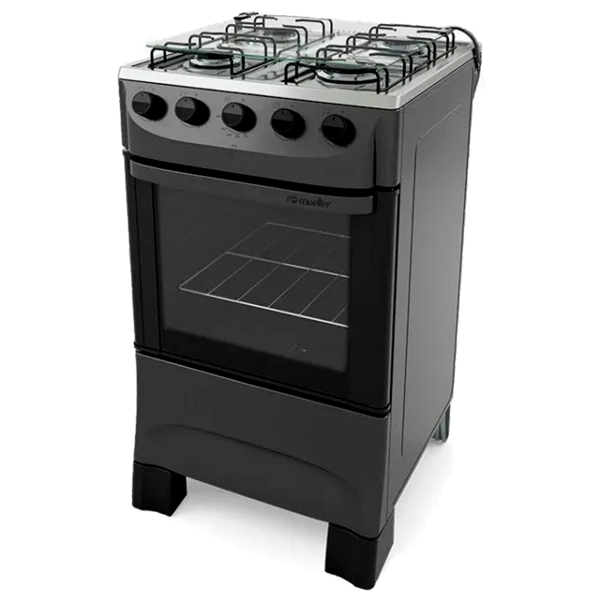 Imagen de Cocina a gas Mueller Moderato 4h GRAFITO 610001703 610001802