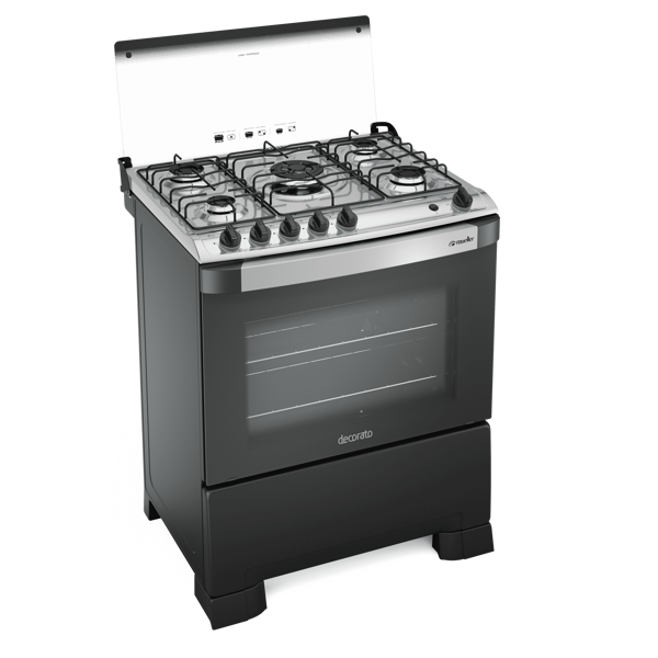 Imagen de Cocina a gas supergas 5h Mueller Decorato NEGRO 3G 21