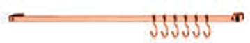 Imagen de Barra Piatina 45cm RG c/6 ganchos rosa FU2411RG