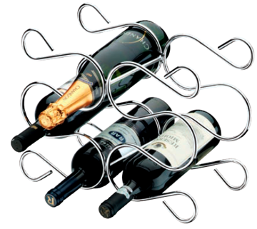 Imagen de Soporte para 6 botellas dorado FU1362DD