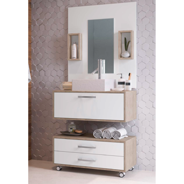 Imagen de Muebles baño Artecasa kit 900 c/espejo BALCAO BANHEIRO 30x80x39