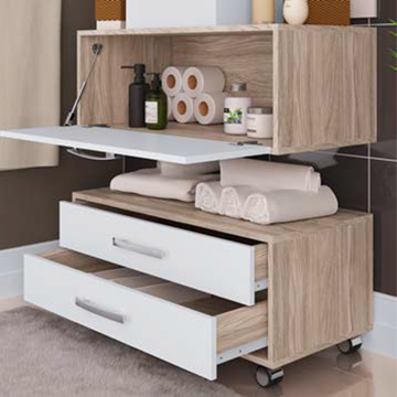 Imagen de Muebles baño Artecasa kit 900 c/espejo BALCAO BANHEIRO 30x80x39