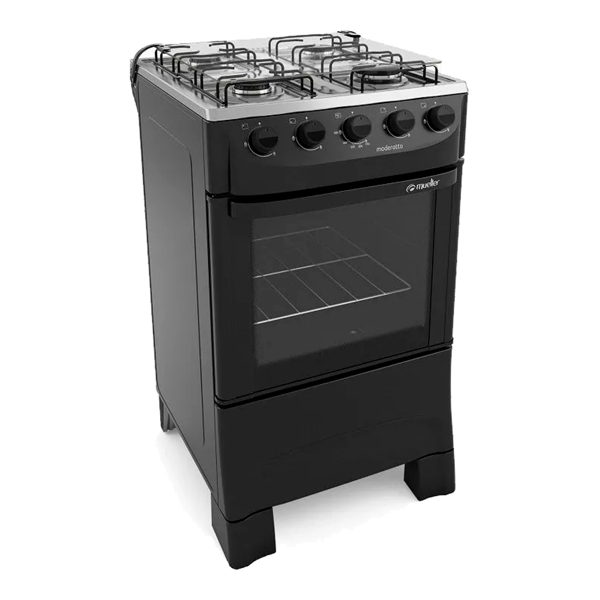 Imagen de Cocina a gas Mueller Moderato 4h NEGRA 610001801 610001702