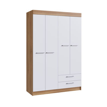 Imagen de Ropero arteca 4 puertas 2c 2bultos 470-60-4 beige blanco