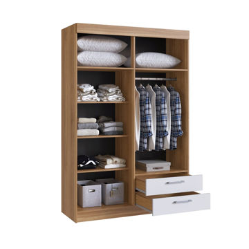 Imagen de Ropero arteca 4 puertas 2c 2bultos 470-60-4 beige blanco