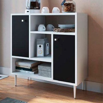 Imagen de Encimera Artecasa BF76-4-8 BALCAO BUFFET 80x76x30 color BLANCO/NEGRO