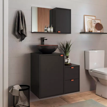 Imagen de Muebles baño Artecasa 1415-62 ELECTRA Grafito