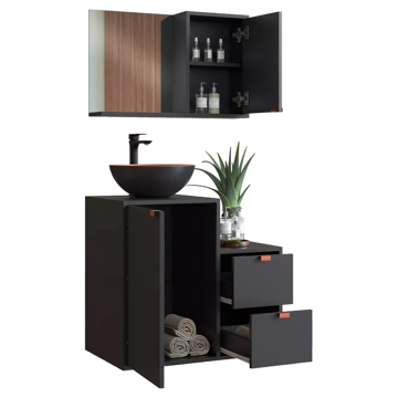 Imagen de Muebles baño Artecasa 1415-62 ELECTRA Grafito