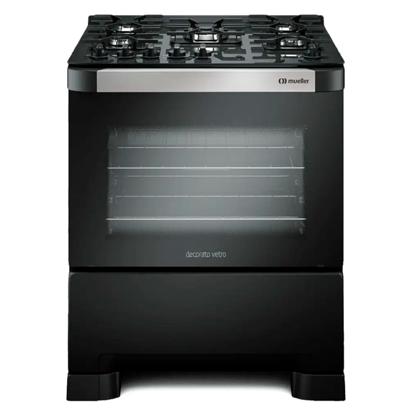 Imagen de Cocina Decorato mueller VETRO 5H NEGRO PF GRILL LUZ TIMER 610000911