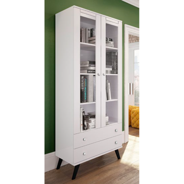 Imagen de Cristalera Artecasa CL009-4 CRISTELEIRA BLANCA COM PORTA 183x63x39