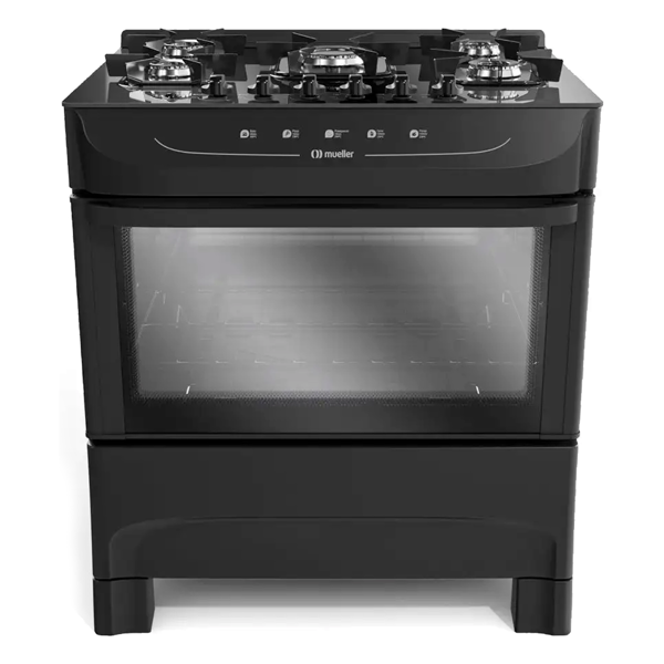 Imagen de Cocina a gas supergas Mueller HAMBURGO 5h 610001546 NEGRO