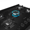 Imagen de Cocina a gas supergas Mueller HAMBURGO 5h 610001546 NEGRO
