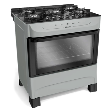 Imagen de Cocina a gas supergas Mueller HAMBURGO 5h 610001402 TITANIO